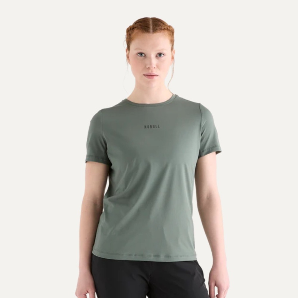 NWOT NOBULL Deltapeak Micro Green Short Sleeve Tee